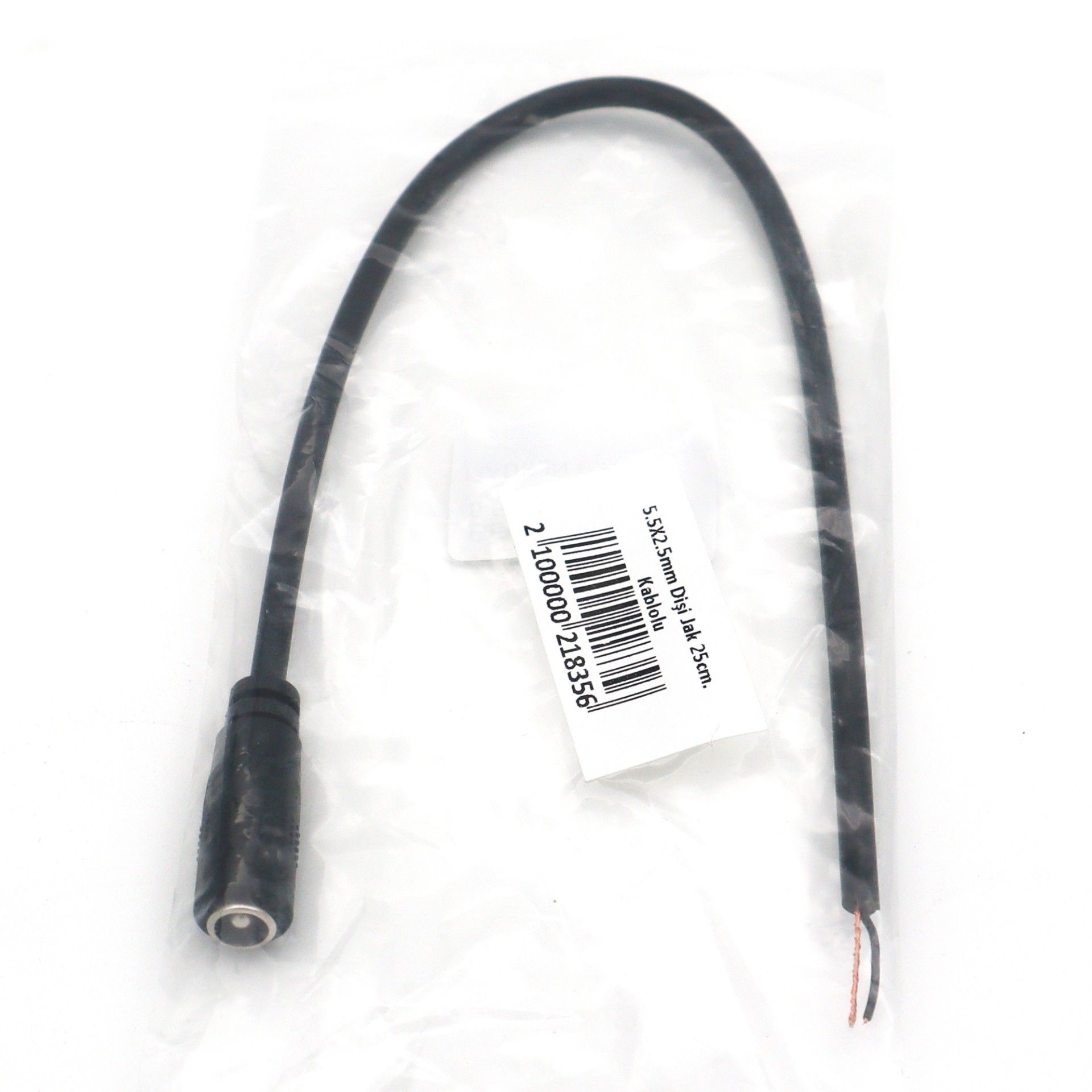 5.5X2.5mm Dişi Jak 25cm. Kablolu #3