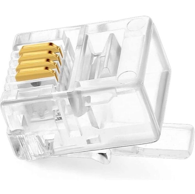 6P4C RJ11 4 Pin Telefon Jakı Plug 