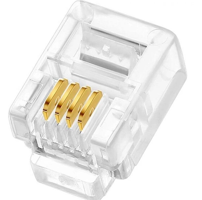 6P4C RJ11 4 Pin Telefon Jakı Plug  #2
