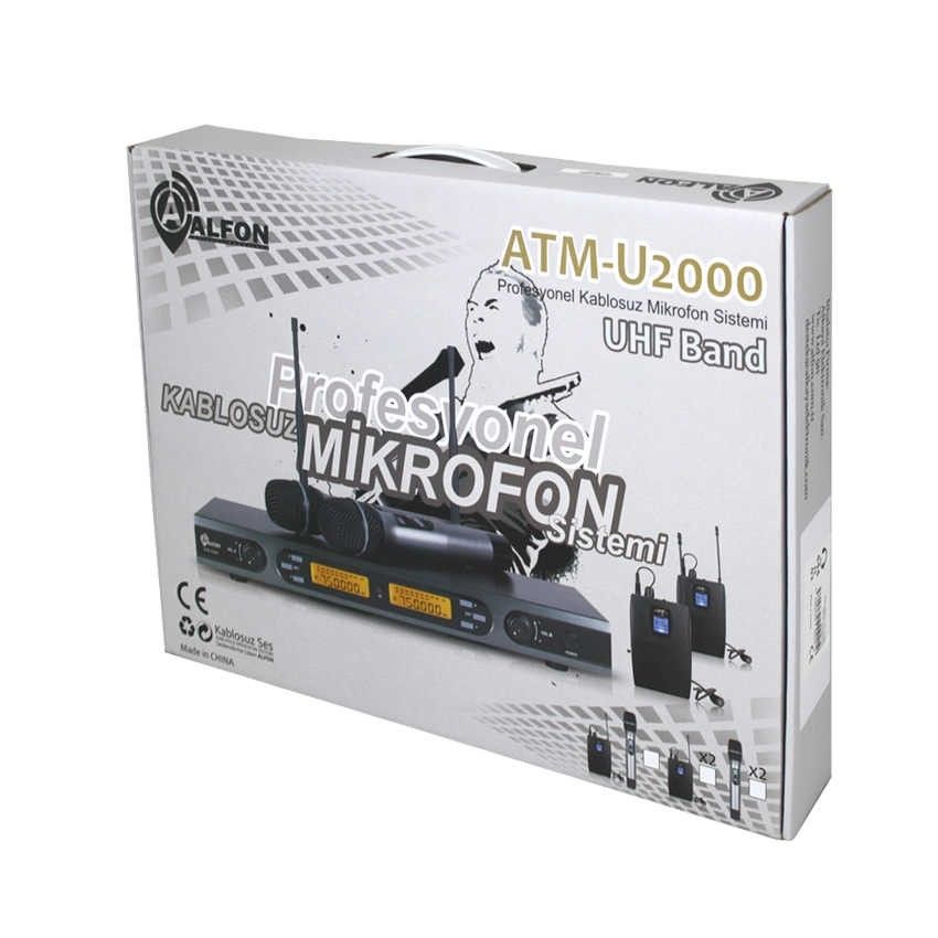 Alfon ATM-U2000 2Yaka Uhf 99 Kanal Telsiz Mikrofon #4