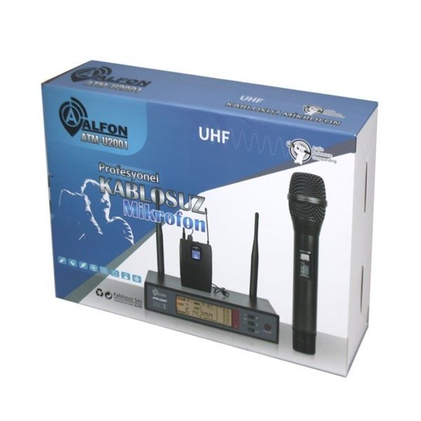 Alfon ATM-U2001 1EL Uhf 99 Kanal Telsiz Mikrofon  #2