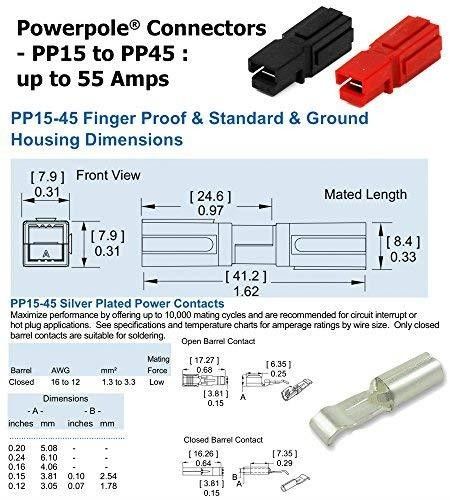 Anderson Power Pole Kırmızı/Siyah Konnektör 30A #2