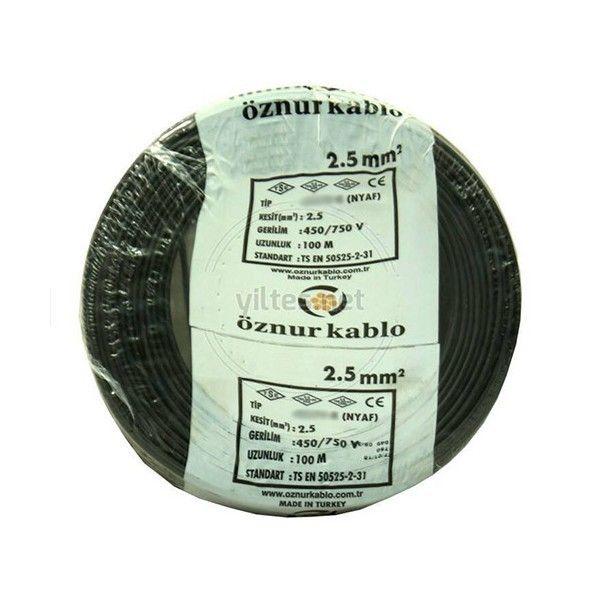 Öznur 2.5mm NYAF Kablo (H07V-K) (Siyah) #3