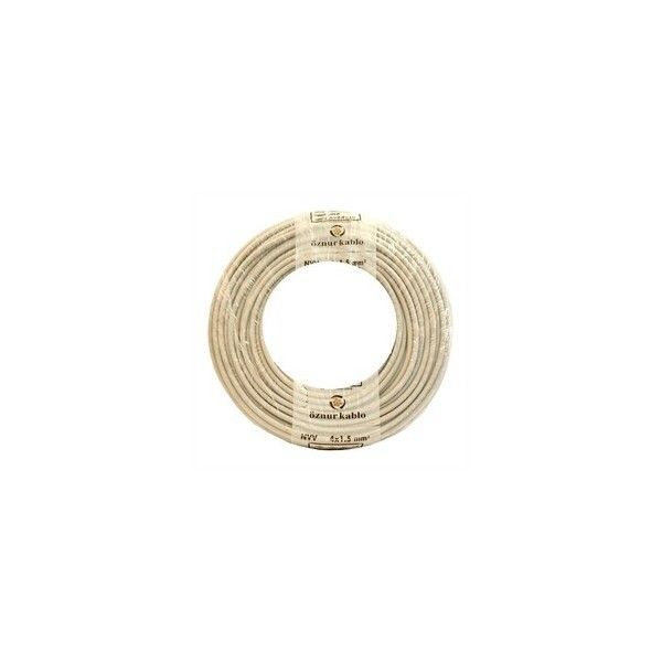 Öznur 3x0.75mm TTR Kablo Beyaz 100 Metre #2