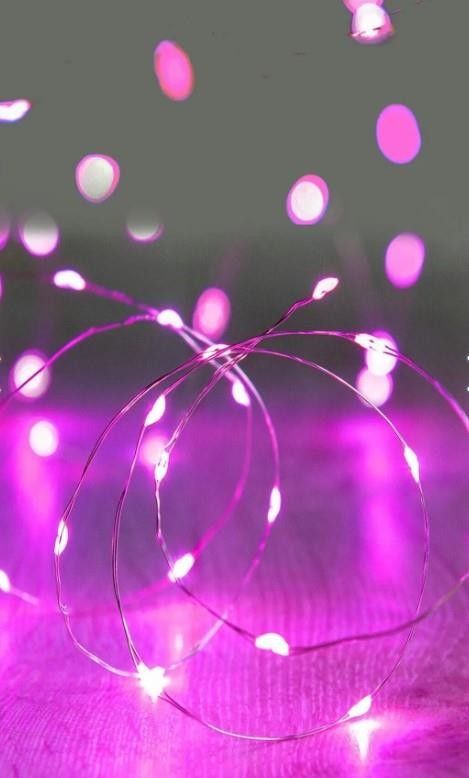 Dekoratif Perili Led Işık 2x1.5V Pembe #3