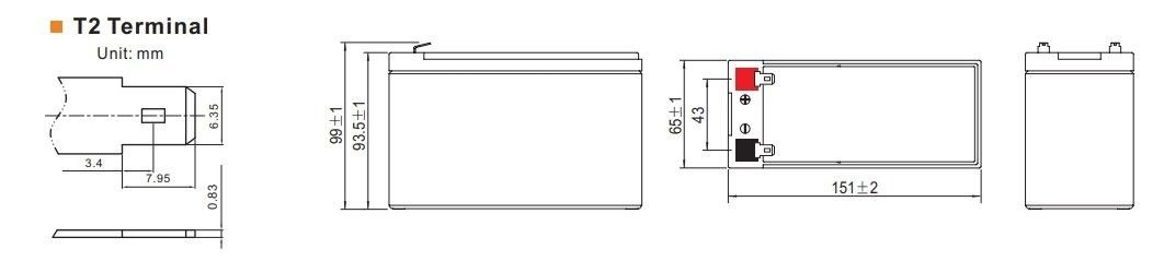 Desa 12V 7.5Ah Bakımsız Kuru UPS Akü #3