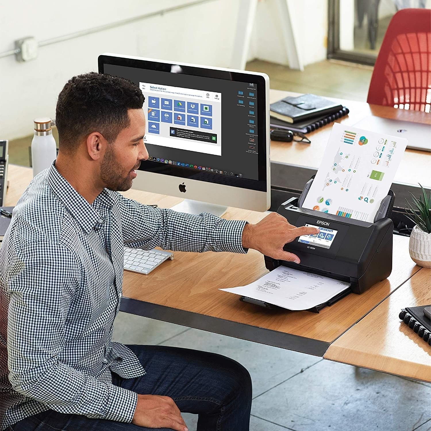 Epson WorkForce ES-580W Wifi+ ADF Tarayıcı #3