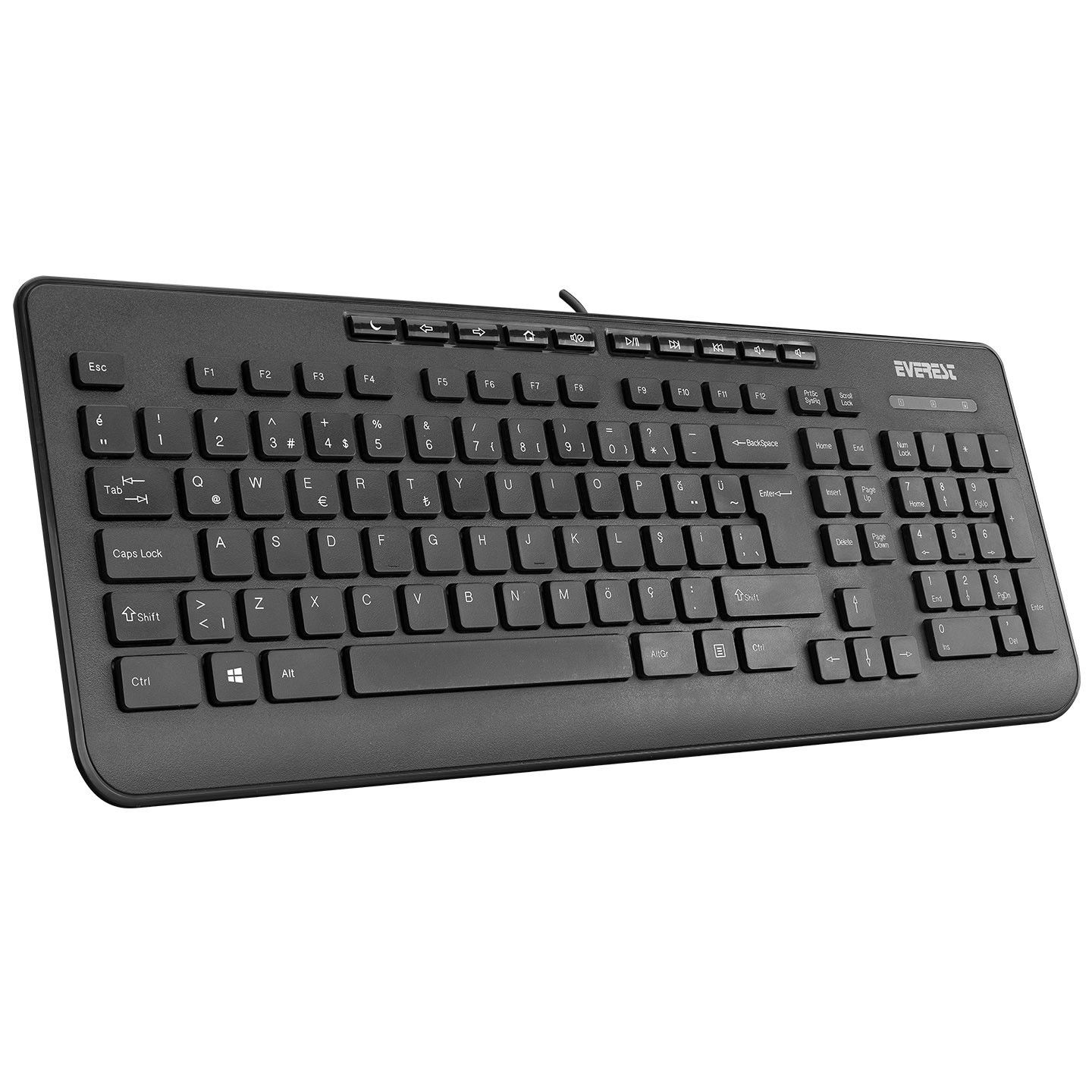Everest DLK-3100U Siyah Usb Q Multimedia Klavye