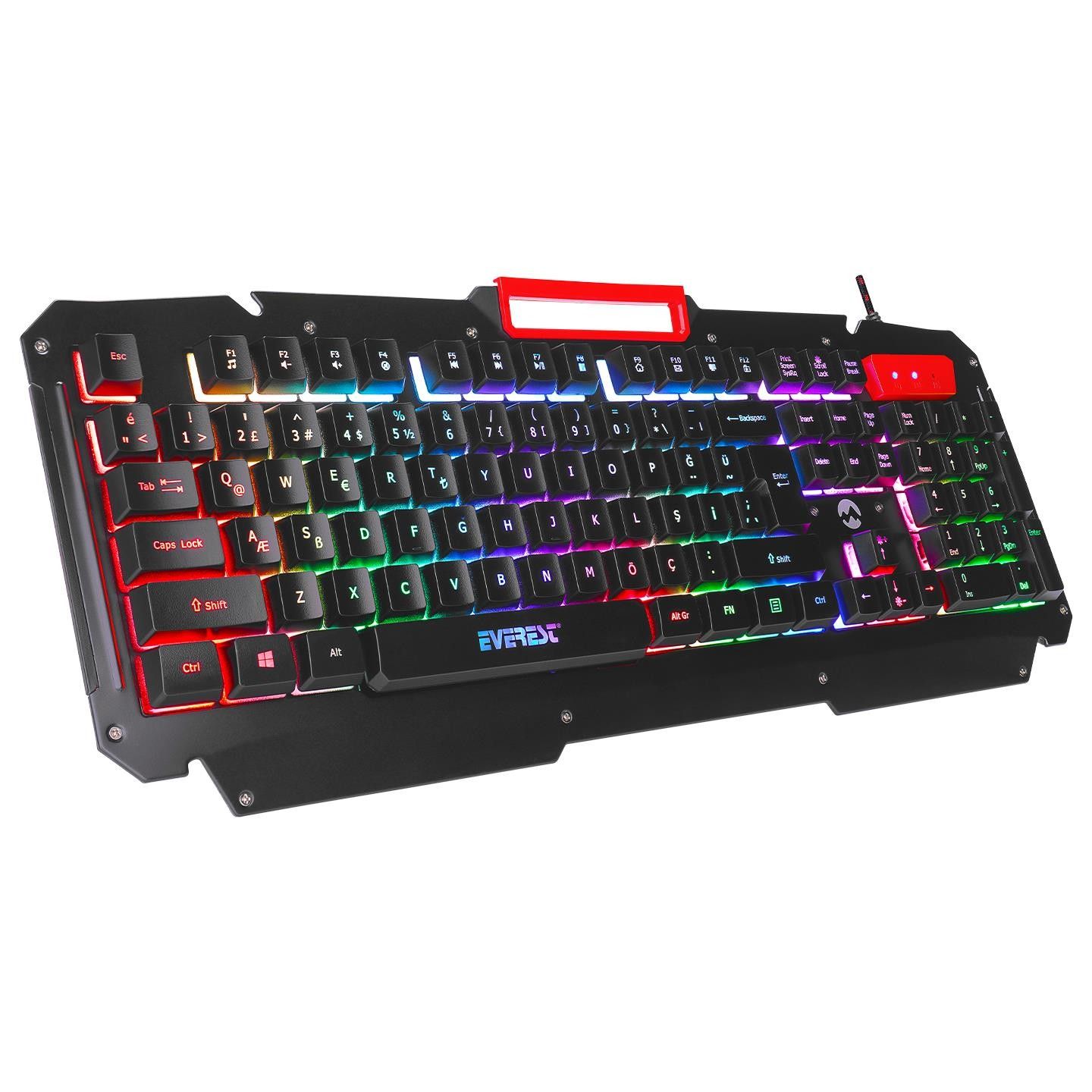 Everest KB-R800 METAFOR Aydınlatma Oyuncu Q Klavye
