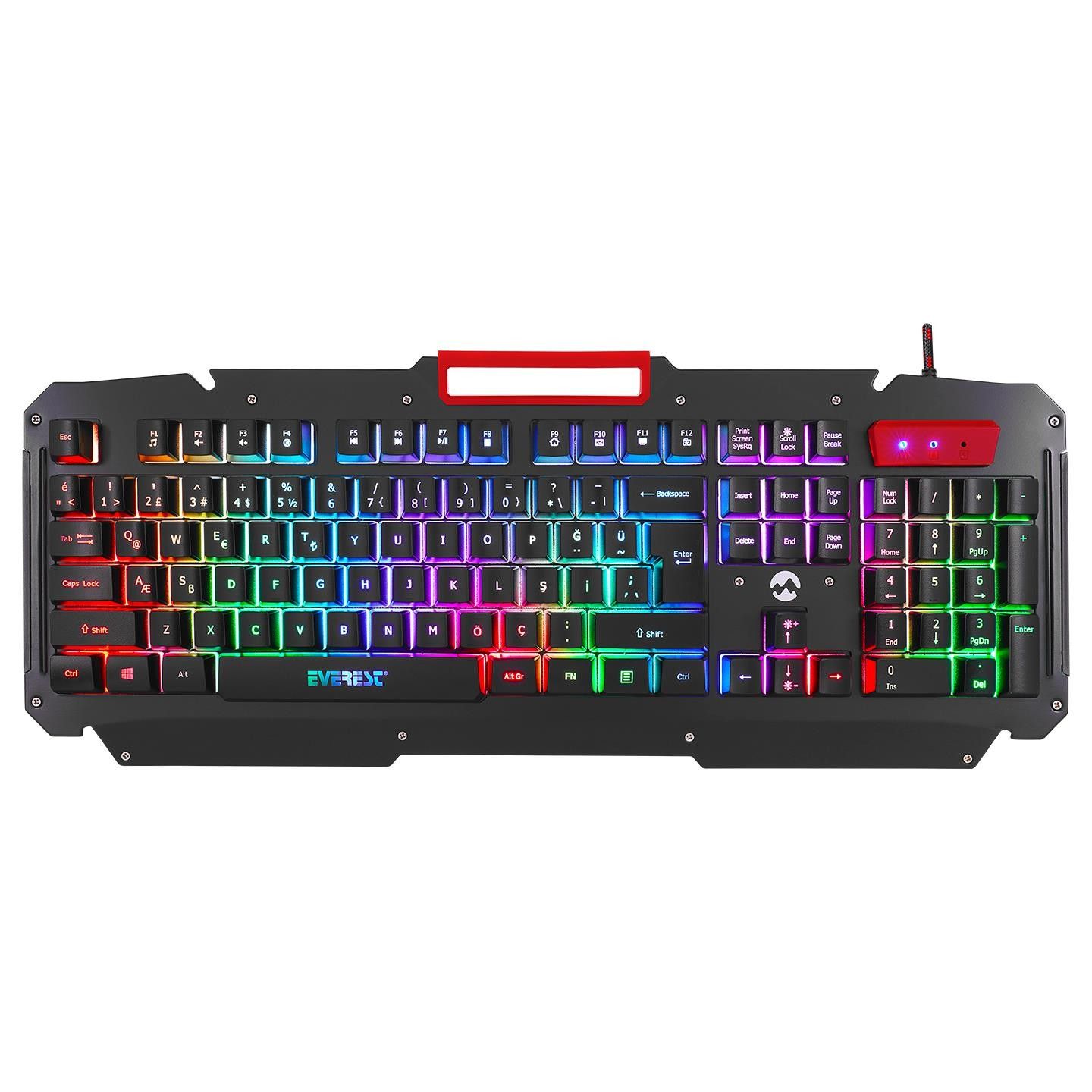 Everest KB-R800 METAFOR Aydınlatma Oyuncu Q Klavye #2