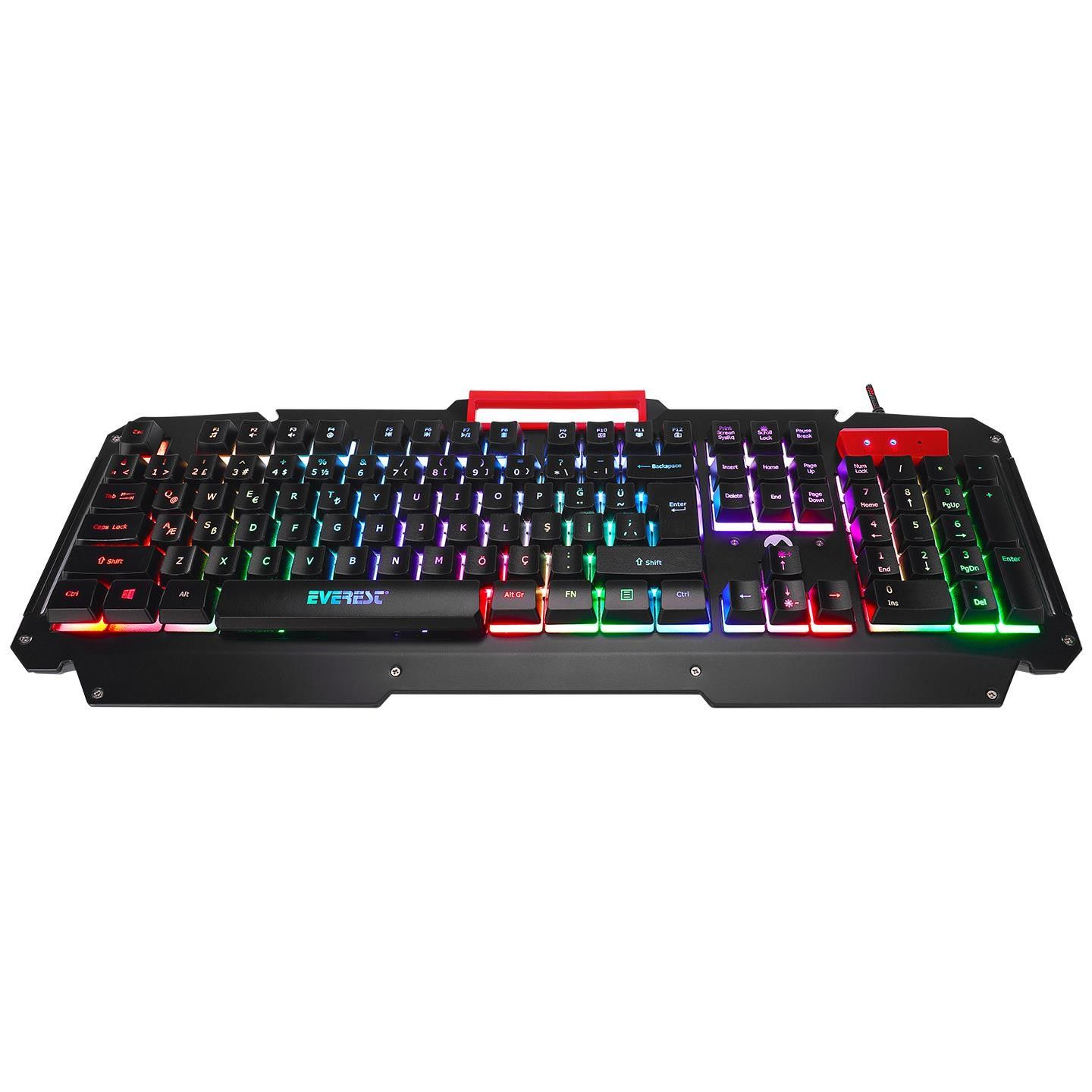 Everest KB-R800 METAFOR Aydınlatma Oyuncu Q Klavye #3