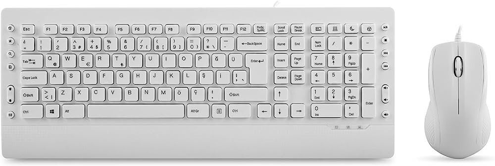 Everest KM-3850 Beyaz Q Multimedia KlavyeMouse Set #2