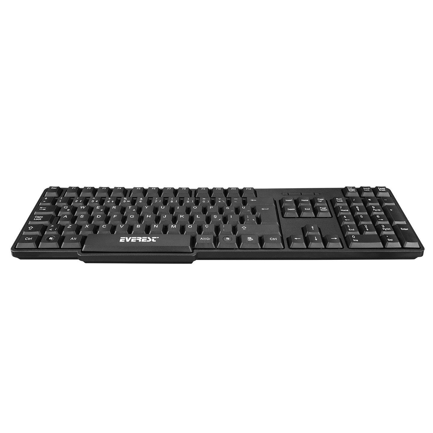 Everest KM-6852 Siyah Kablosuz Klavye Mouse Seti #4