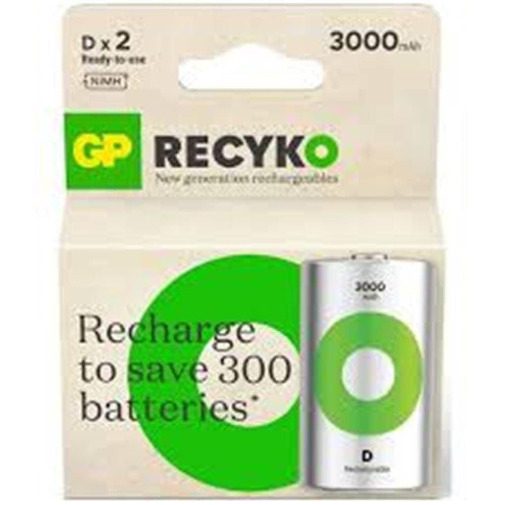 GP 300DHCR21-2TLB2 3000mAh D Boy Şarjlı Pil 2 li