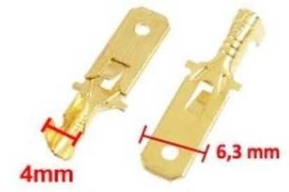 HF-1EÇK Sarı Akü Soketi Erkek 6.3mm (p500)