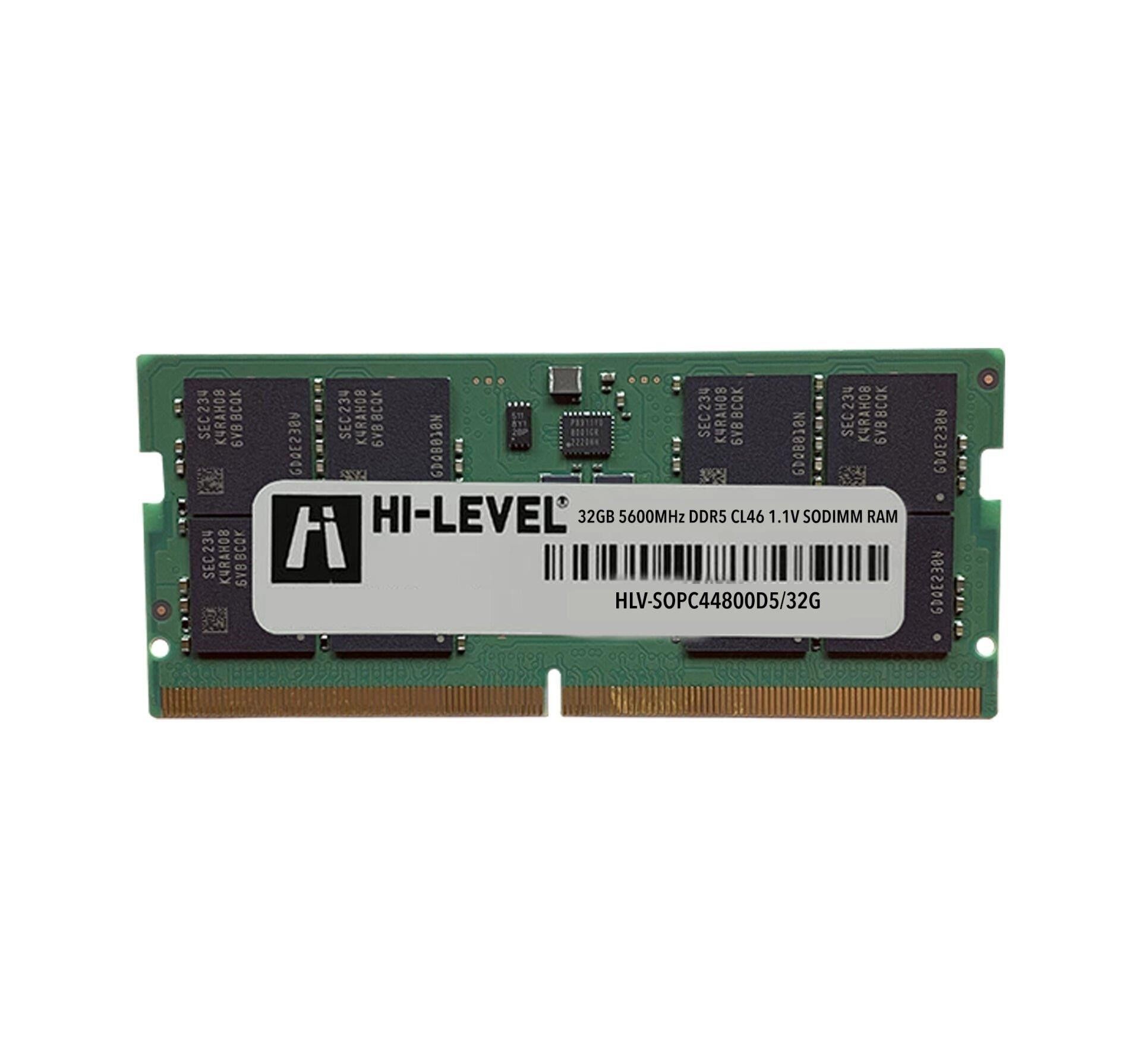 Hi-Level 32 Gb 5600 Mhz DDR5 1.1V CL46 UDIMM Ram