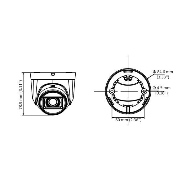 Hikvision DS-2CE76D0T-ITPFS 2Mp 2.8mm Dome Kamera #2