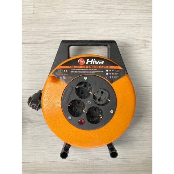Hiva HV310 3x1.5mm Makaralı Uzatma Kablosu 10m. #2