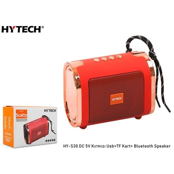 Hytech HY-S30 3W Bluetooth Hoparlör Kırmızı #2