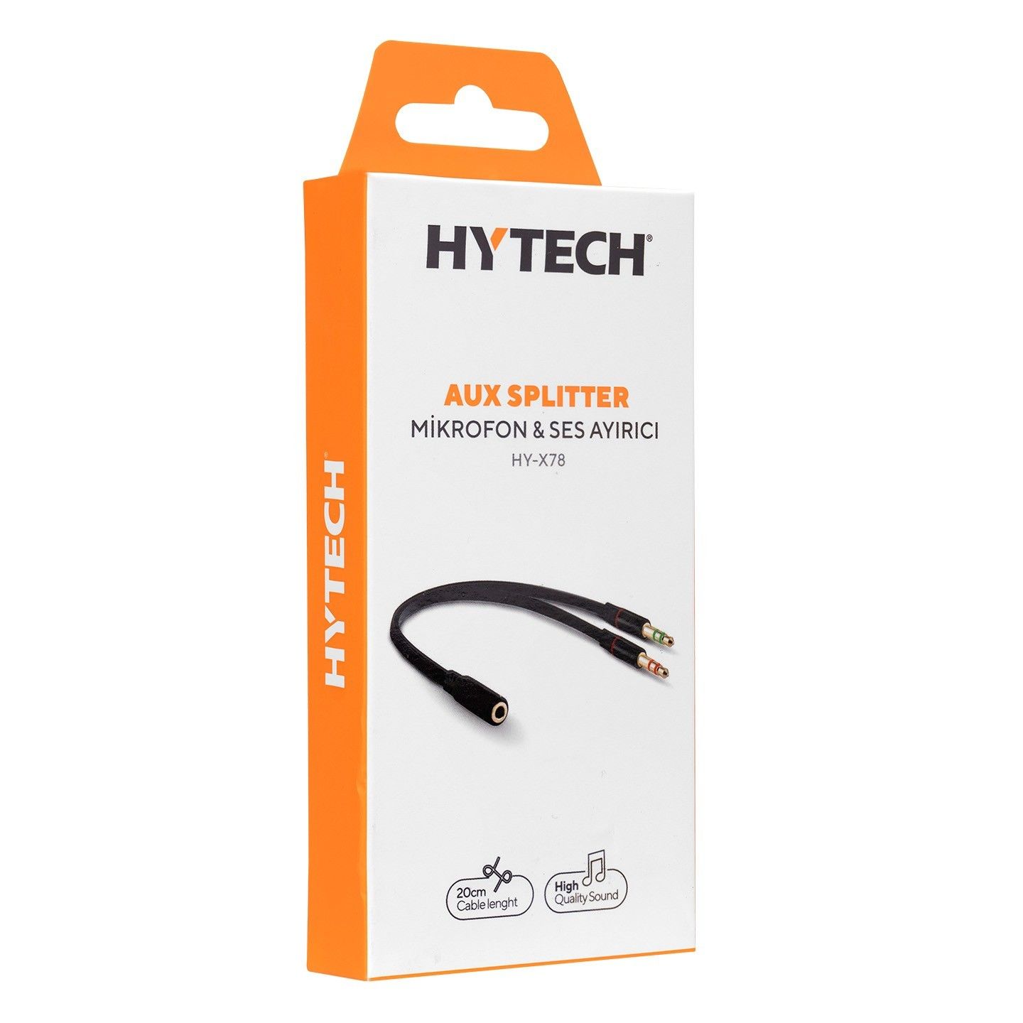 Hytech HY-X78 Audio-Mic to 3.5mm 0.15m Kul. Çeviri #3