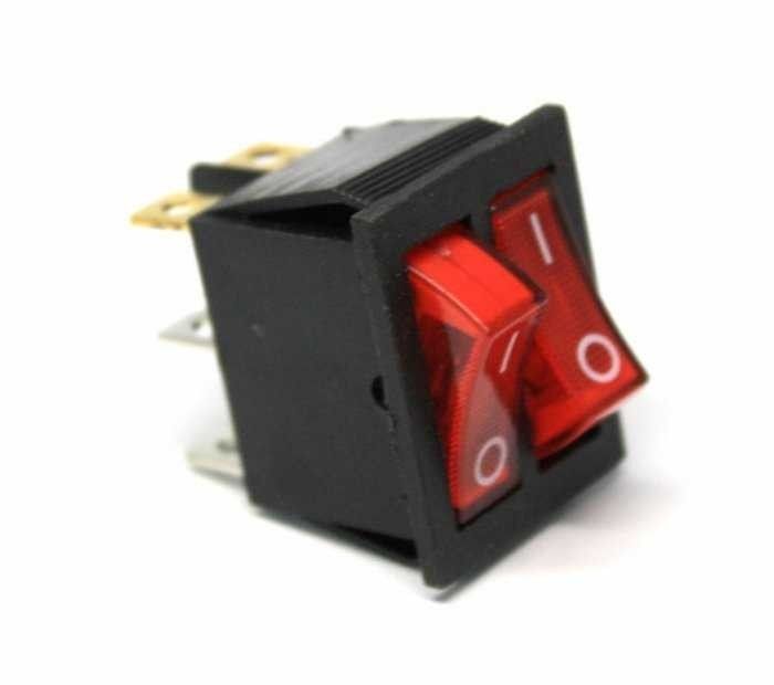 IC101 2 li Işıklı Soba Anahtarı On-Off 6P #3