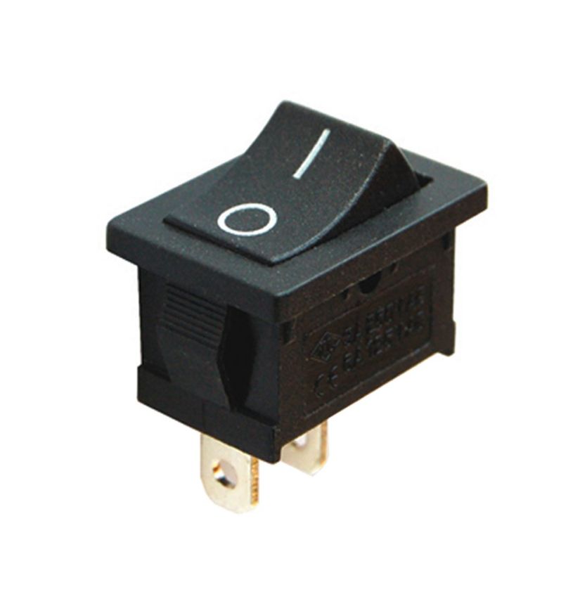 IC124 Mini Işıksız Yaylı Anahtar OFF-(ON) 2P