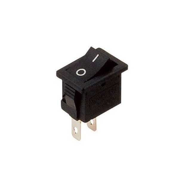 IC125B Mini Işıksız Anahtar ON-OFF 2P Siyah
