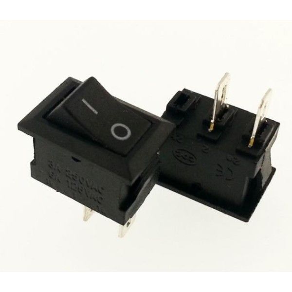 IC125B Mini Işıksız Anahtar ON-OFF 2P Siyah #3