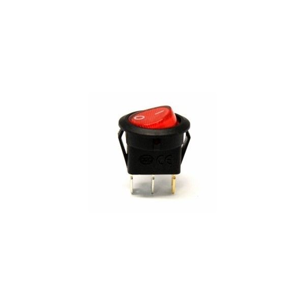IC131 250V Yuvarlak Işıklı Anahtar 20x28mm 3pin #2