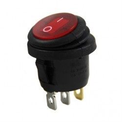 IC131W Yuvarlak Işıklı Anahtar ON-OFF 3P Körüklü