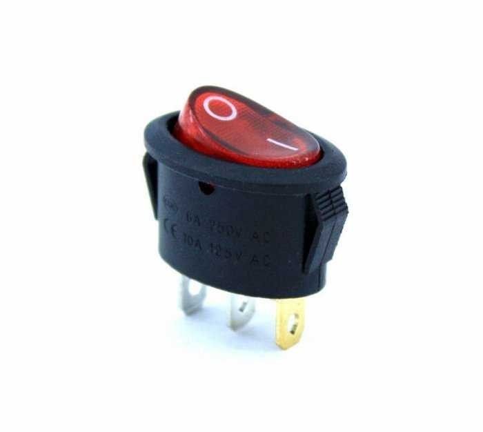 IC134B Oval Işıklı Kırmızı 0,1 Anahtar #3