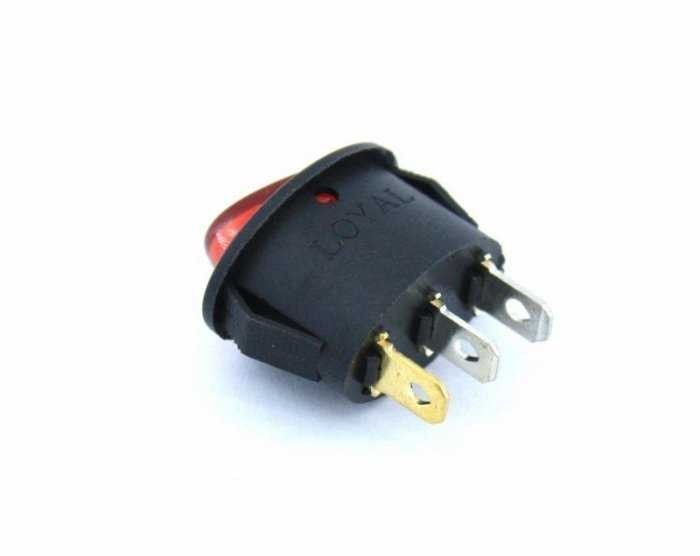 IC134B Oval Işıklı Kırmızı 0,1 Anahtar #4