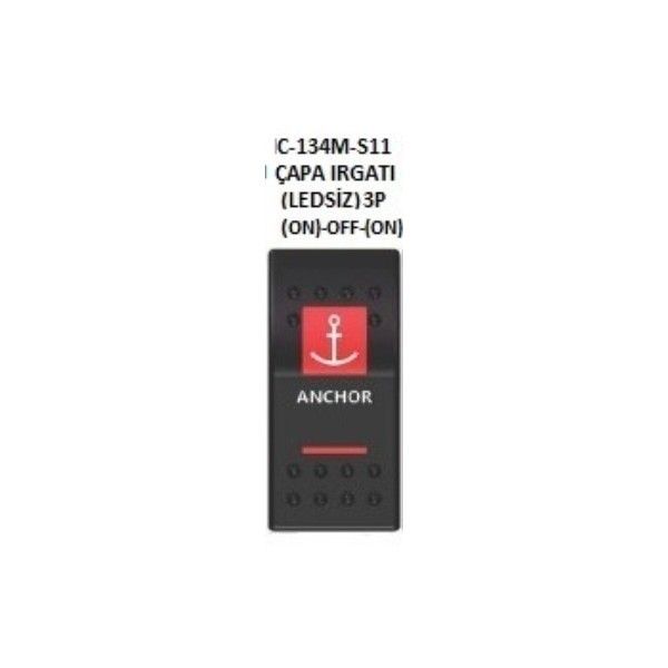 IC134M-S11 Marin Switch 3P Ledli ON-OFF Çapa #2