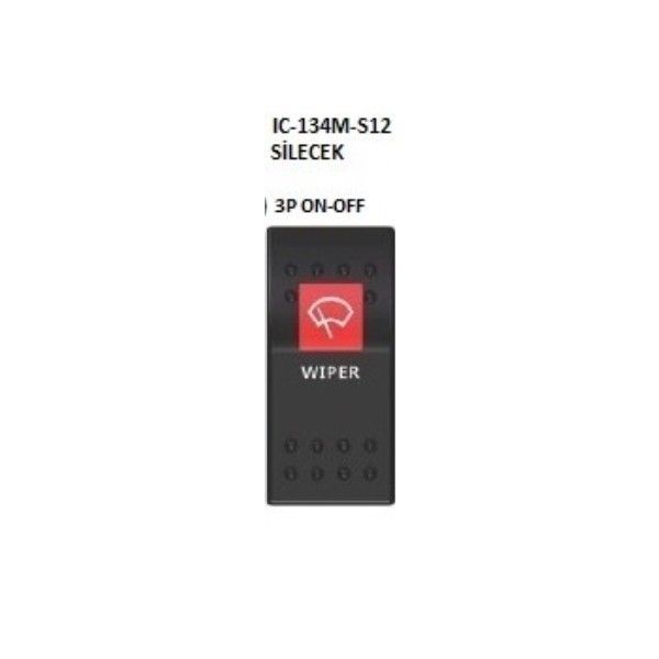 IC134M-S12 Marin Switch 3P Ledli ON-OFF Silecek #3