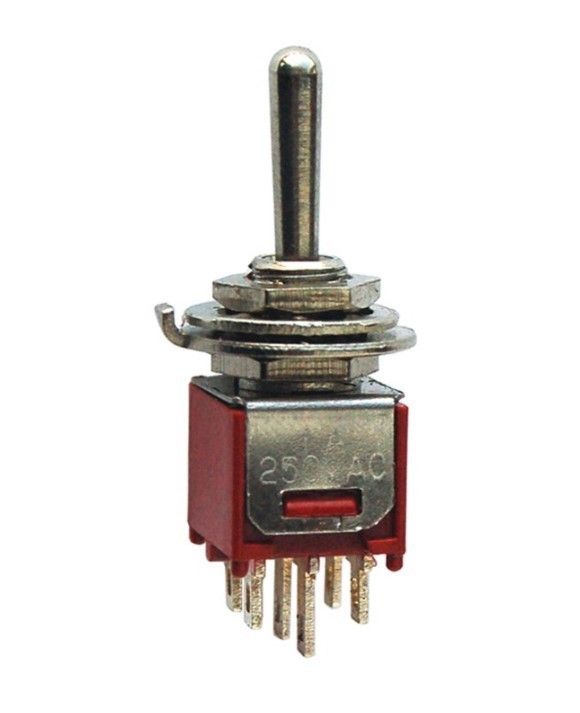 IC138 Toggle Switch ON-OFF 6 Pin SMTS-202 #3