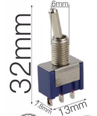 IC141 Toggle Switch Yaylı 3P OFF-(ON) MTS-112 #2