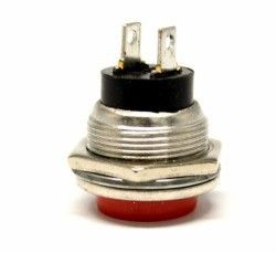 IC180 BTN-03 Kırmızı 11x24mm Metal Push Buton Yuva #3