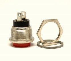 IC180 BTN-03 Kırmızı 11x24mm Metal Push Buton Yuva #4