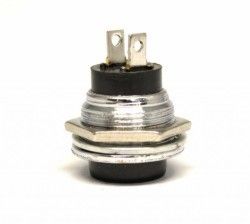 IC180 BTN-03 Siyah 11x24mm Metal Push Buton Yuvarlak #2