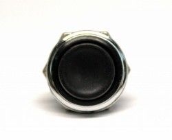 IC180 BTN-03 Siyah 11x24mm Metal Push Buton Yuvarlak #3