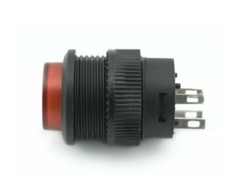 IC180B Işıklı Buton Yaylı 16mm. Kırmızı Buton #2