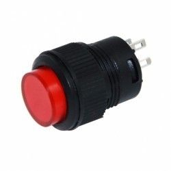 IC180C Işıklı Buton Kalıcı 16mm. Kırmızı