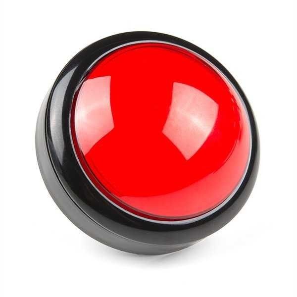 IC180J-5 Atari Buton 24mm 12V Led 100mm Kafa Kırmı #3