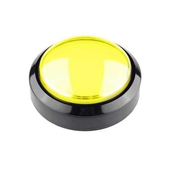 IC180J-5 Atari Buton 24mm 12V Led 100mm Kafa Sarı #3