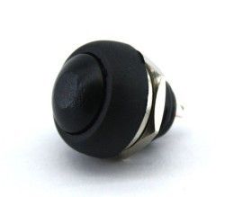 IC184 Siyah Plastik Yuvarlak Buton 17mm,22mm