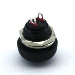 IC184 Siyah Plastik Yuvarlak Buton 17mm,22mm #4