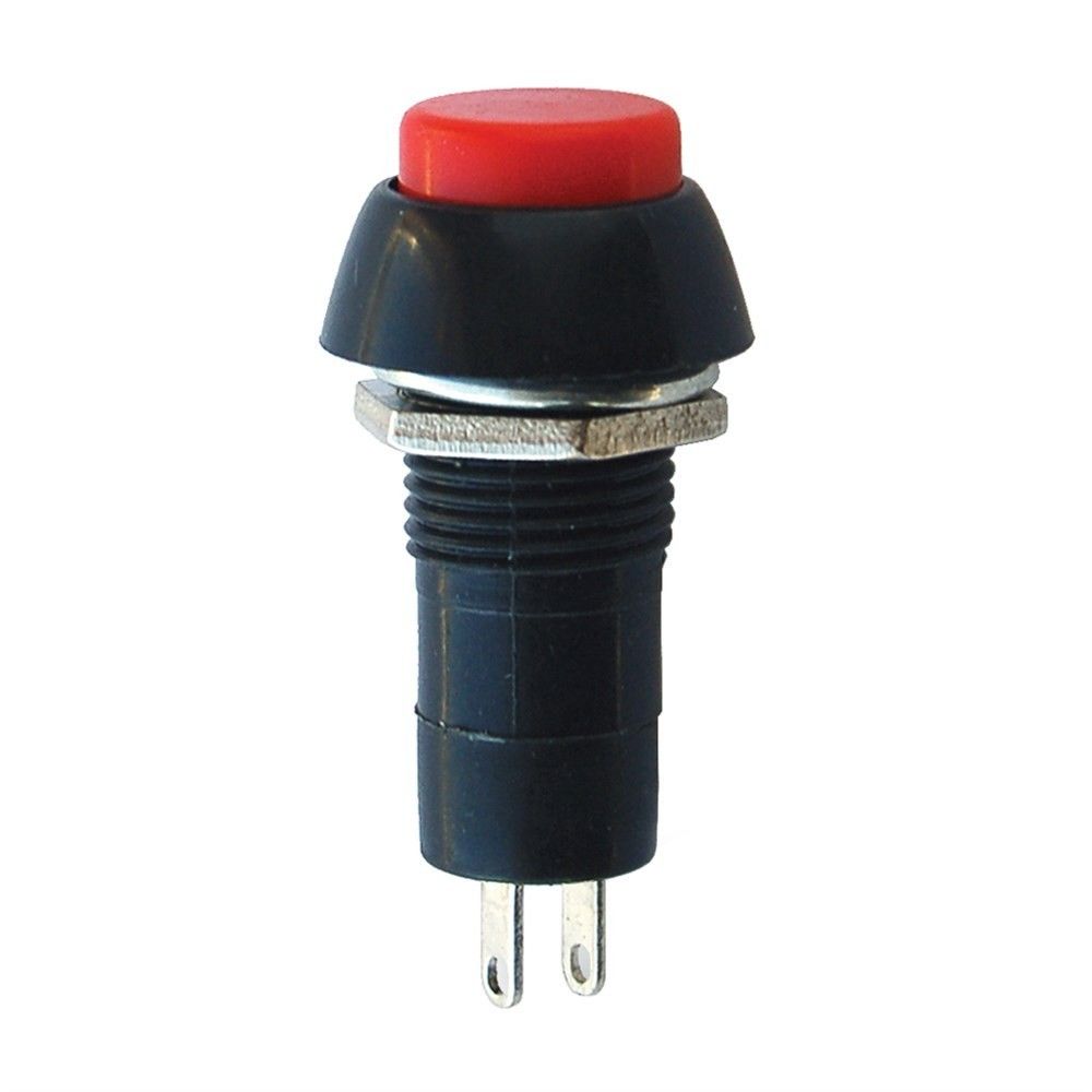 IC185 Yuvarlak Mavi Anahtarlı Push Buton 38x16mm