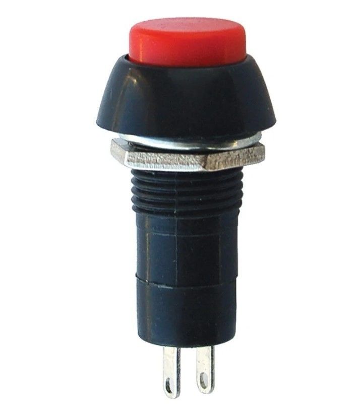 IC186 Yuvarlak Yeşil Push Buton Yaylı 38x16mm