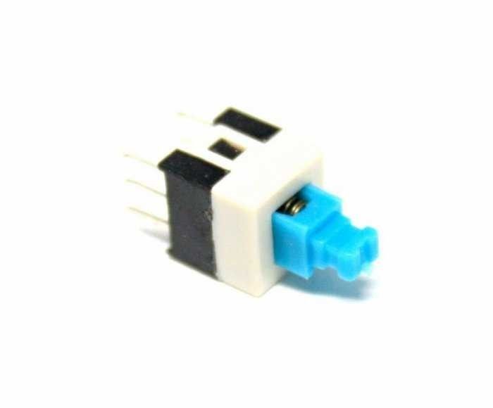 IC196 Çıt Çıt Anahtar Mini Mavi 6P Kalıcı 7x7mm #2