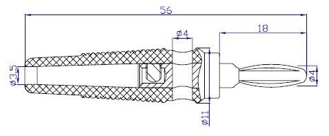 IC238B Banan Fiş Erkek Yeşil Silikonlu #2